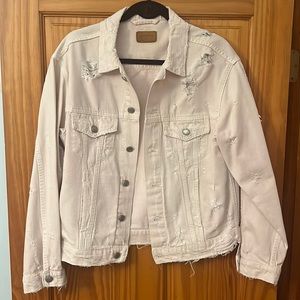 Pink Zara Denim Jacket